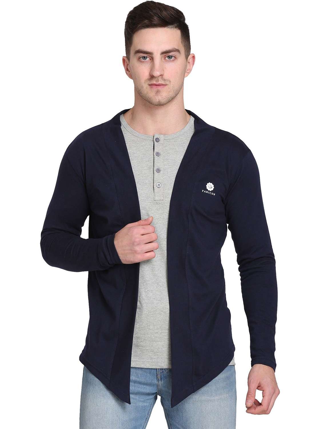 men color block long sleeve regular fit t-shirt