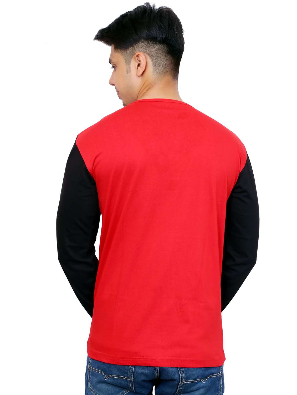 men pack of 2 color block long sleeve t-shirt - 22105745 -  Standard Image - 3