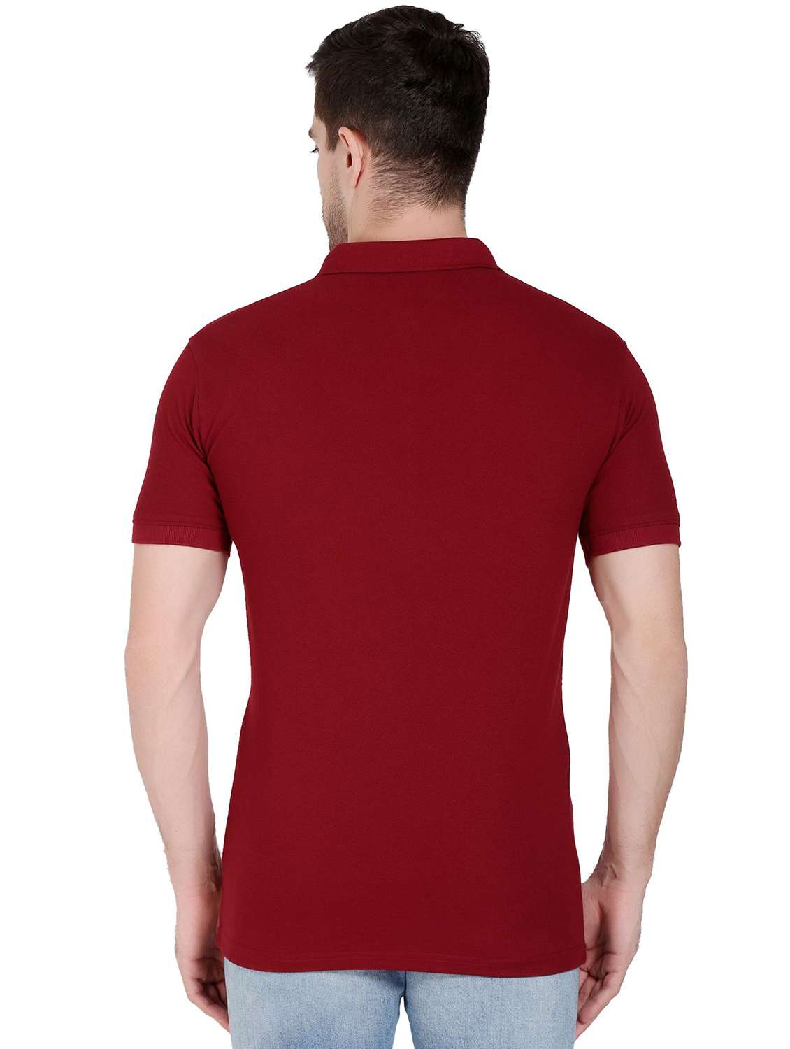 men pack of 2 solid short sleeve polo t-shirt - 22105757 -  Standard Image - 3