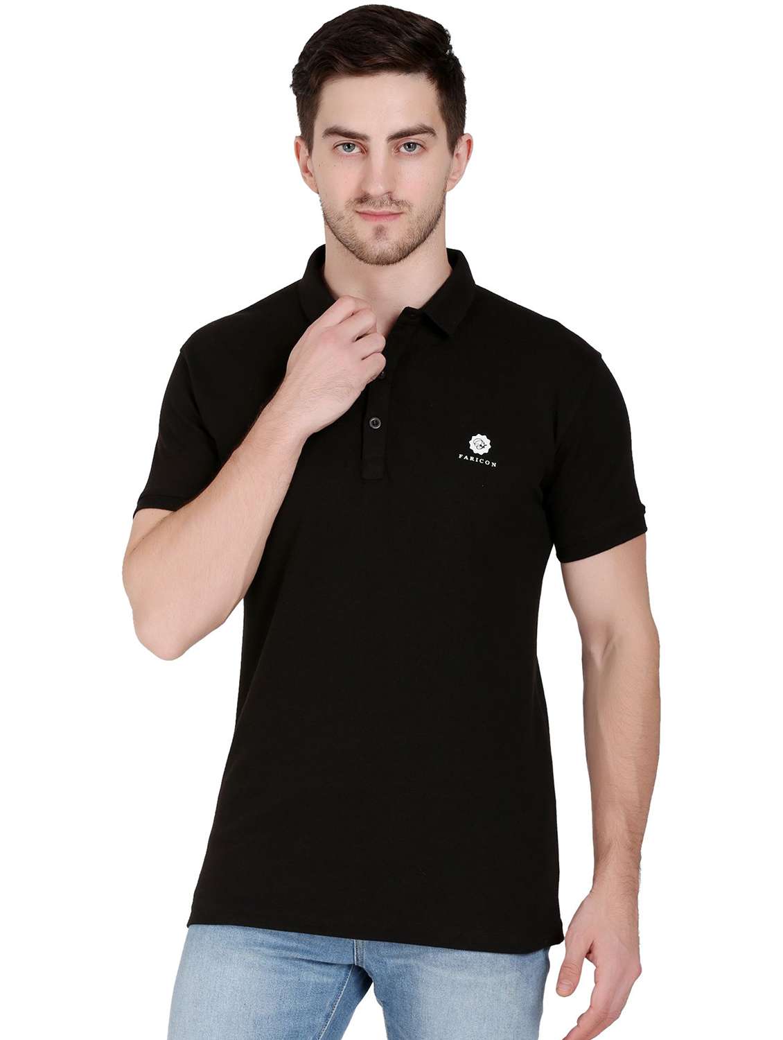 men pack of 2 solid short sleeve polo t-shirt - 22105758 -  Standard Image - 3