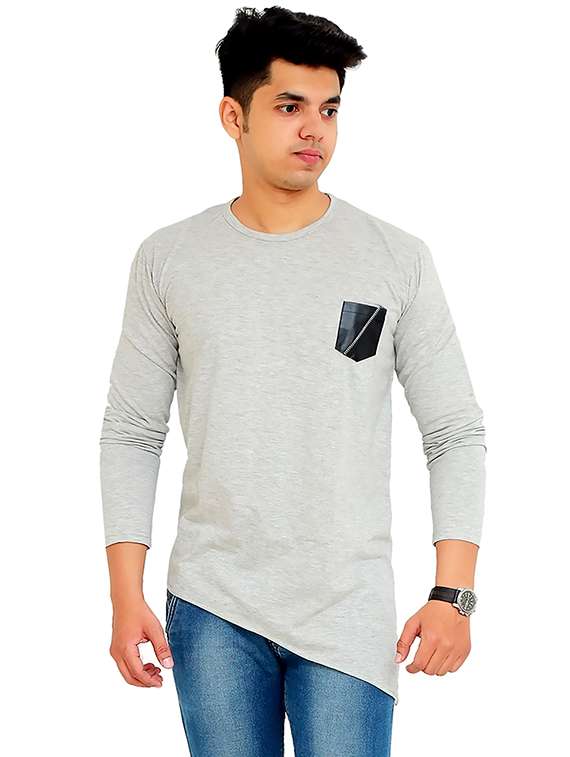 men pack of 2 solid long sleeve t-shirt - 22105775 - Standard Image - 3
