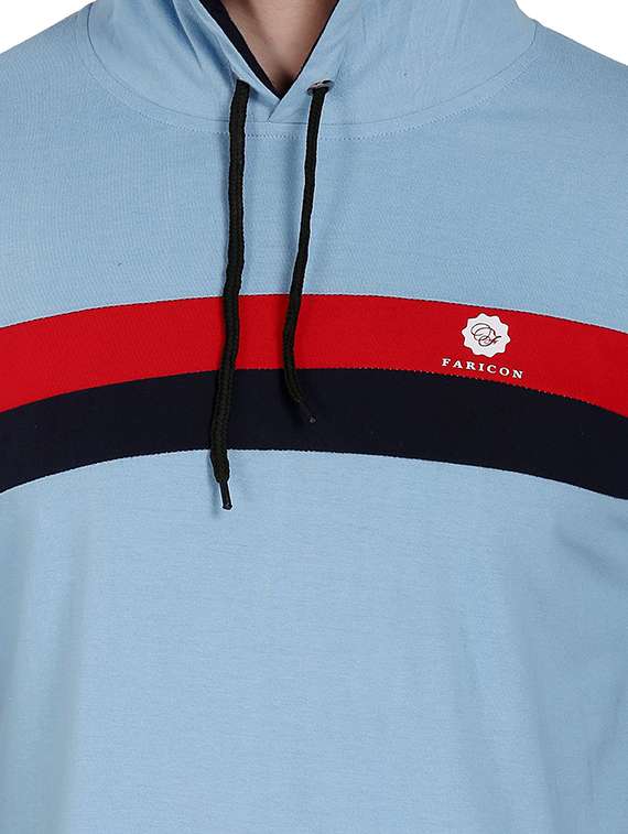 men color block long sleeve regular fit t-shirt - 22105777 - Standard Image - 3