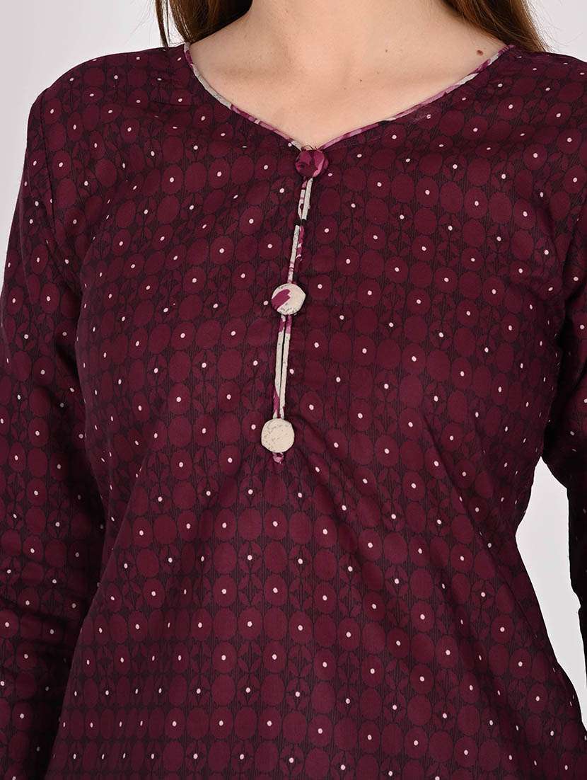 women printed three quarter sleeve kurta salwar with dupatta set - 22105881 -  Standard Image - 3