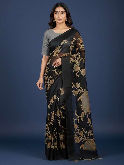 women printed casual wear saree with blouse - 22105950 - Standard Image - 0