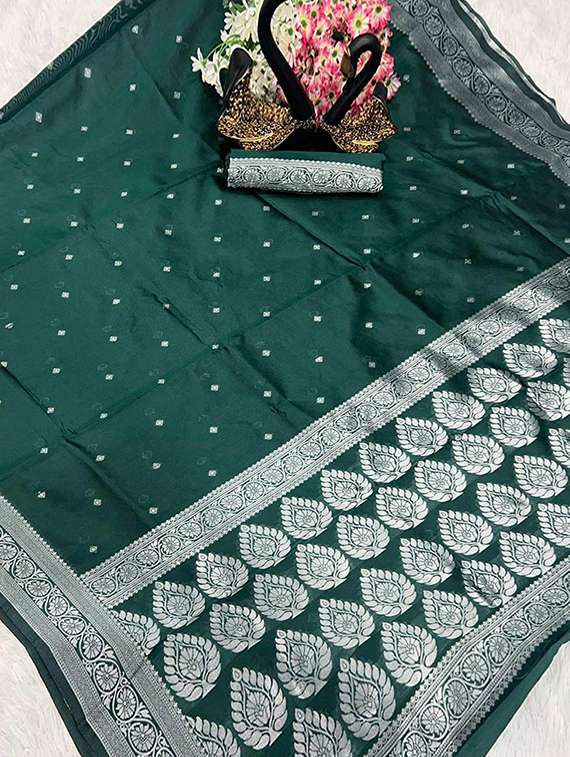 women self design banarasi saree with blouse - 22105968 -  Standard Image - 5