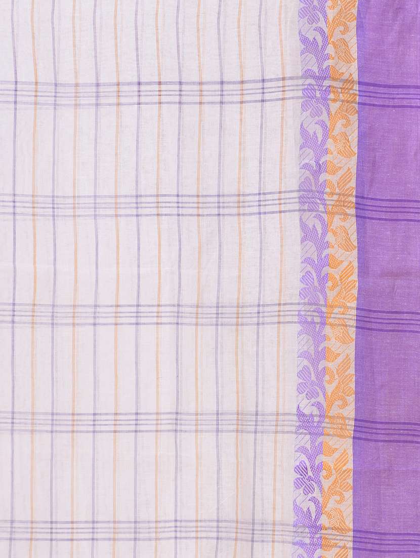 women self design tant saree - 22105979 -  Standard Image - 3