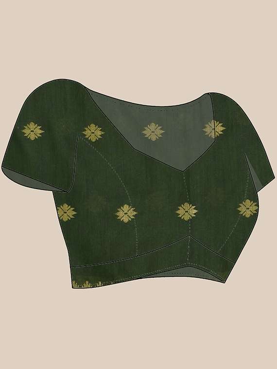 women self design handloom saree with blouse - 22106010 -  Standard Image - 3