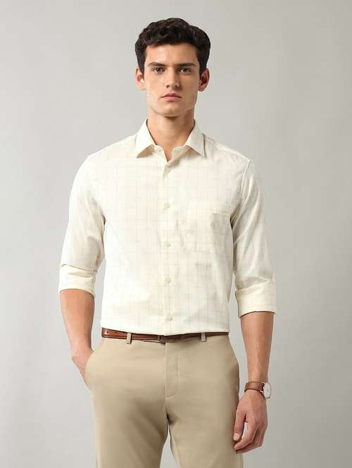 men printed long sleeve regular fit formal shirt - 22106050 - Standard Image - 0