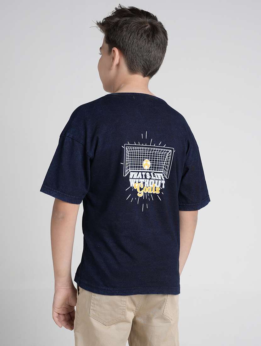 boys front & back print short sleeve t-shirt - 22106280 -  Standard Image - 3