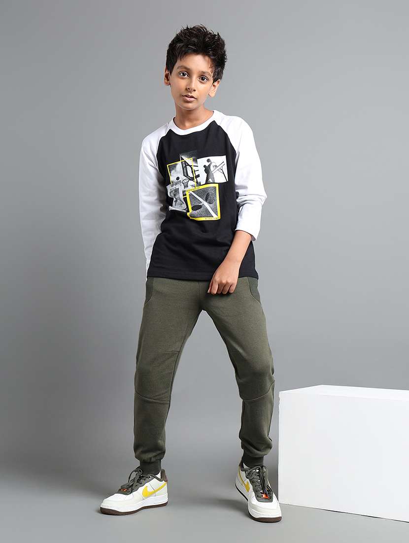 boys front print long sleeve t-shirt - 22106289 -  Standard Image - 3