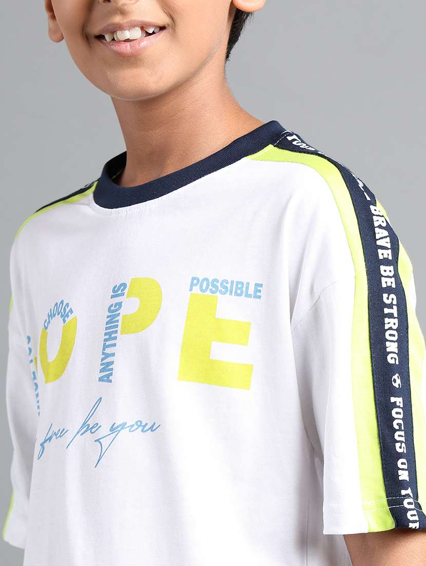 boys typographic short sleeve oversized t-shirt - 22106290 -  Standard Image - 3