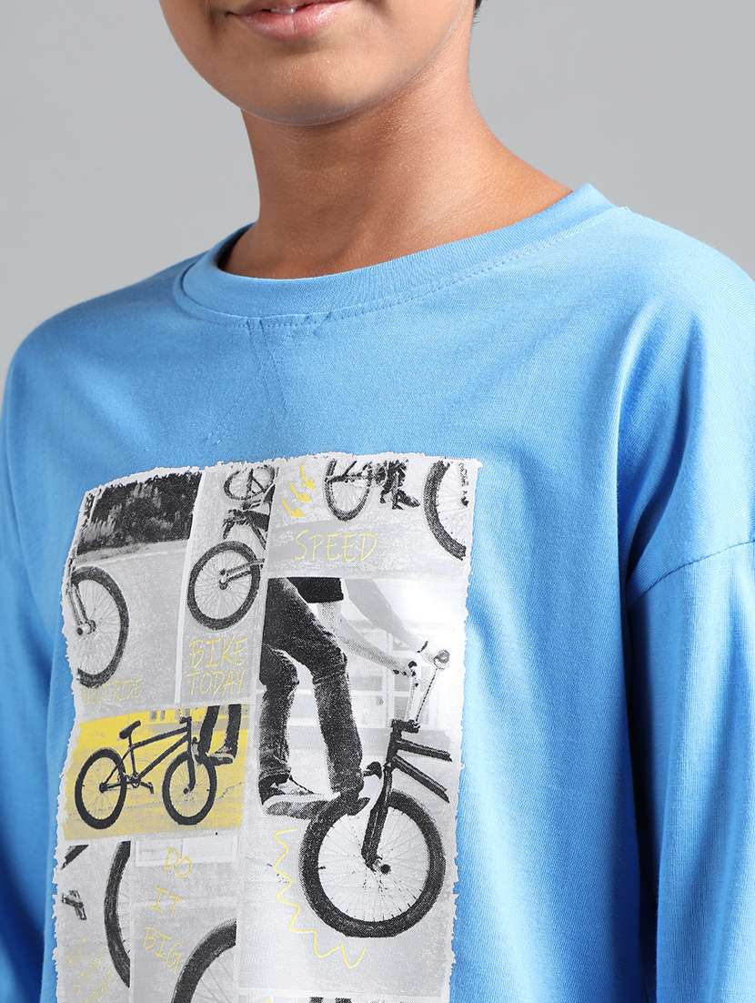 boys front print long sleeve t-shirt - 22106293 -  Standard Image - 3