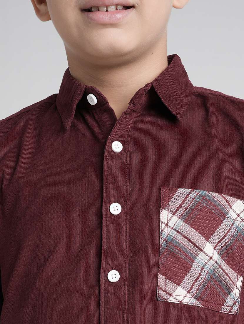 boys collared long sleeve regular fit shirt - 22106314 -  Standard Image - 5