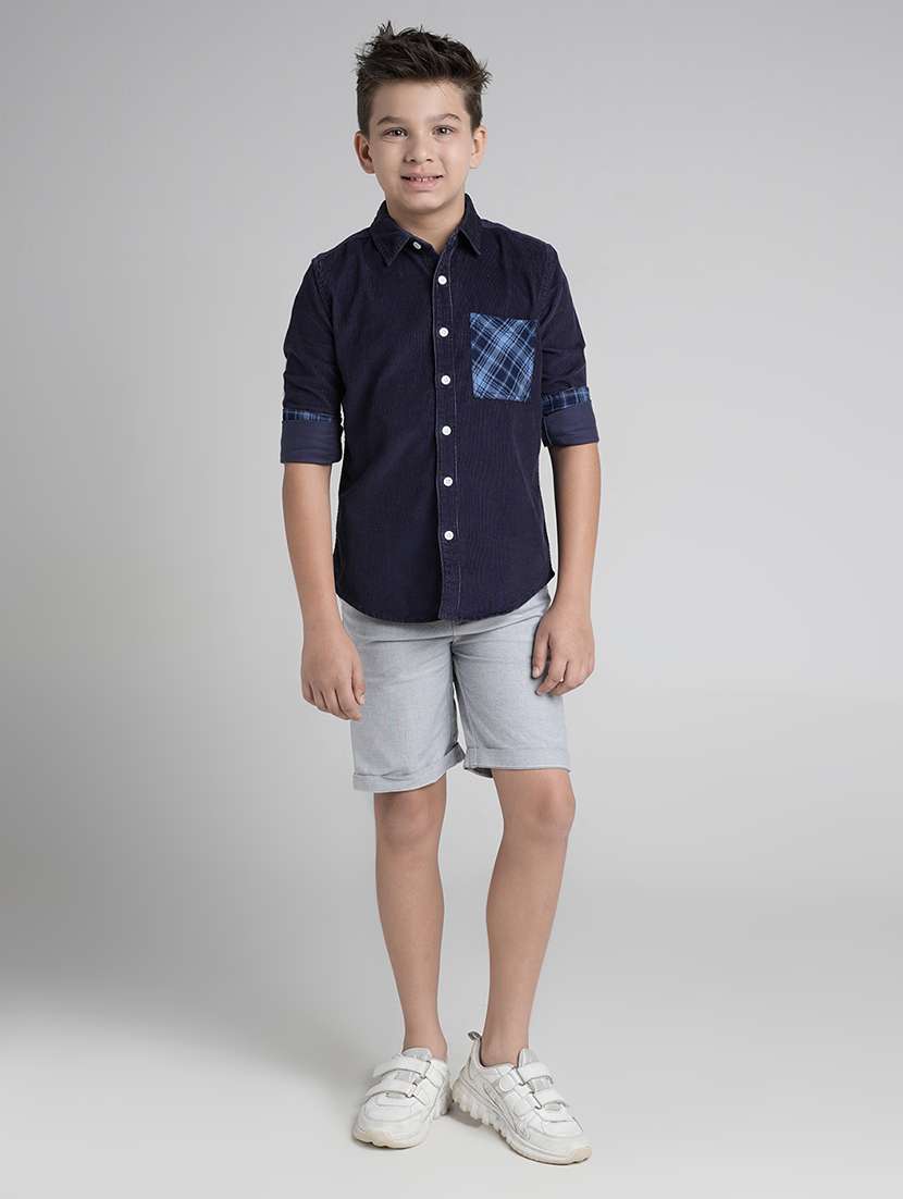 boys collared long sleeve regular fit shirt - 22106315 -  Standard Image - 3