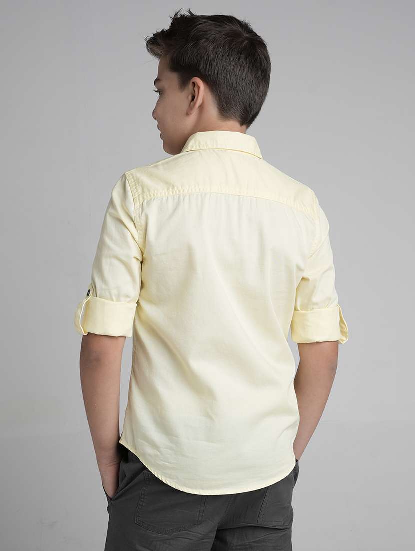 boys hooded long sleeve regular fit shirt - 22106319 -  Standard Image - 3