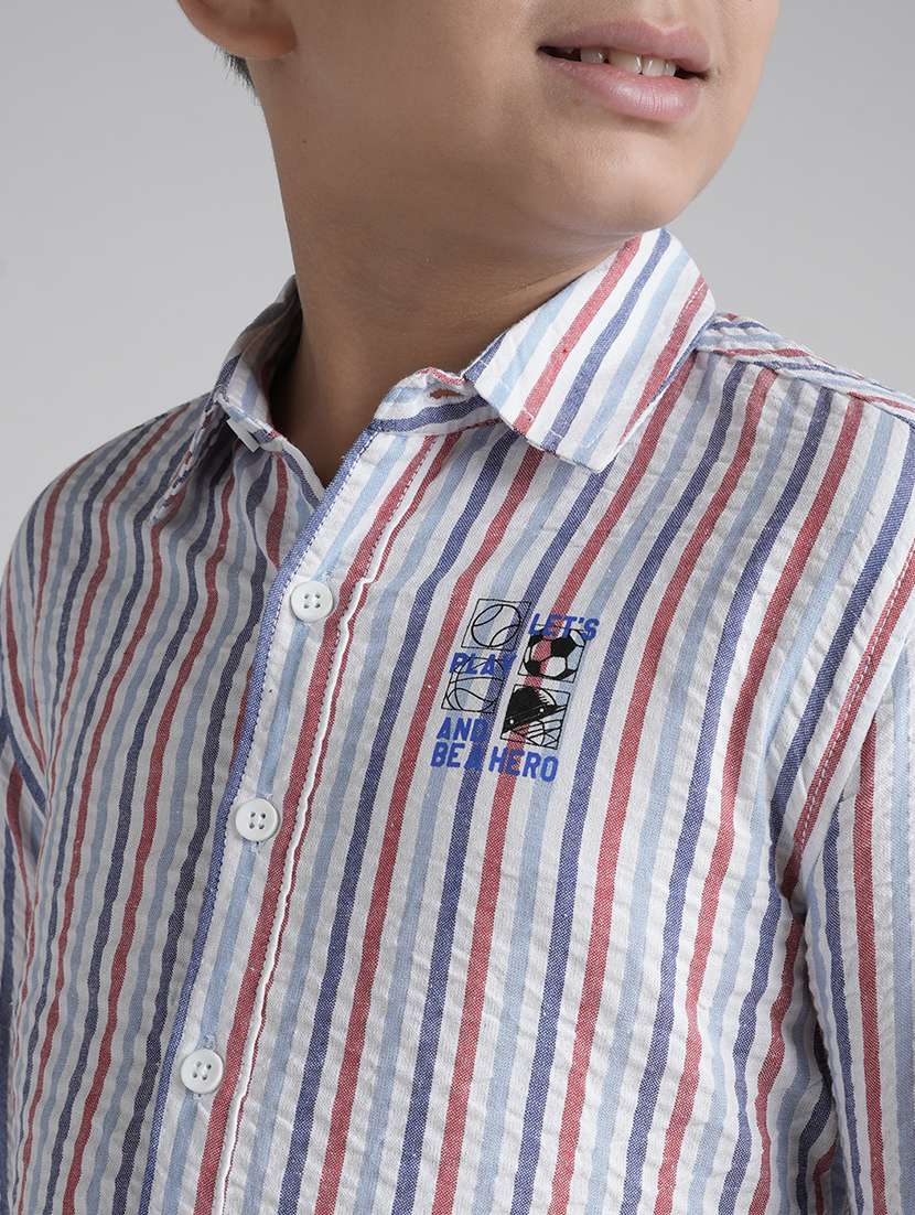 boys collared long sleeve regular fit shirt - 22106325 -  Standard Image - 5