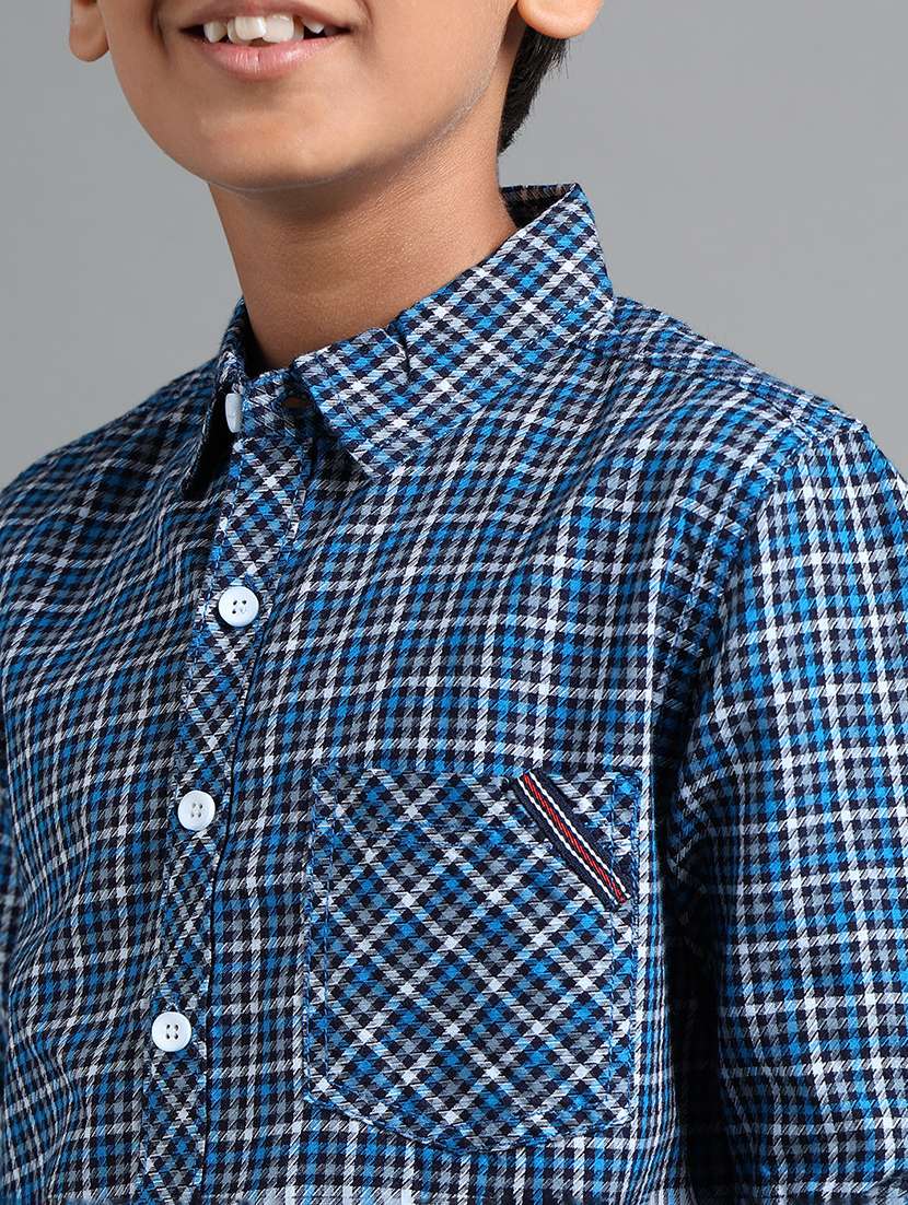 boys collared long sleeve regular fit shirt - 22106333 -  Standard Image - 3