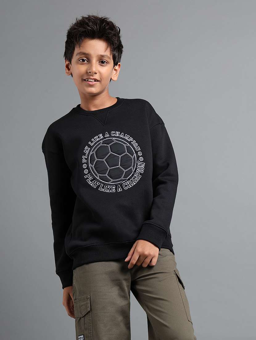 boys printed long sleeve sweatshirt - 22106347 - Zoom Image - 0