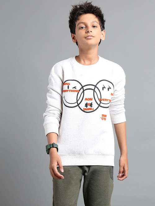 boys printed long sleeve sweatshirt - 22106348 -  Standard Image - 0