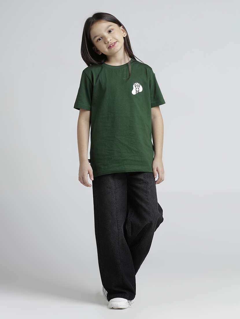 girls solid high rise baggy jean - 22106359 -  Standard Image - 3