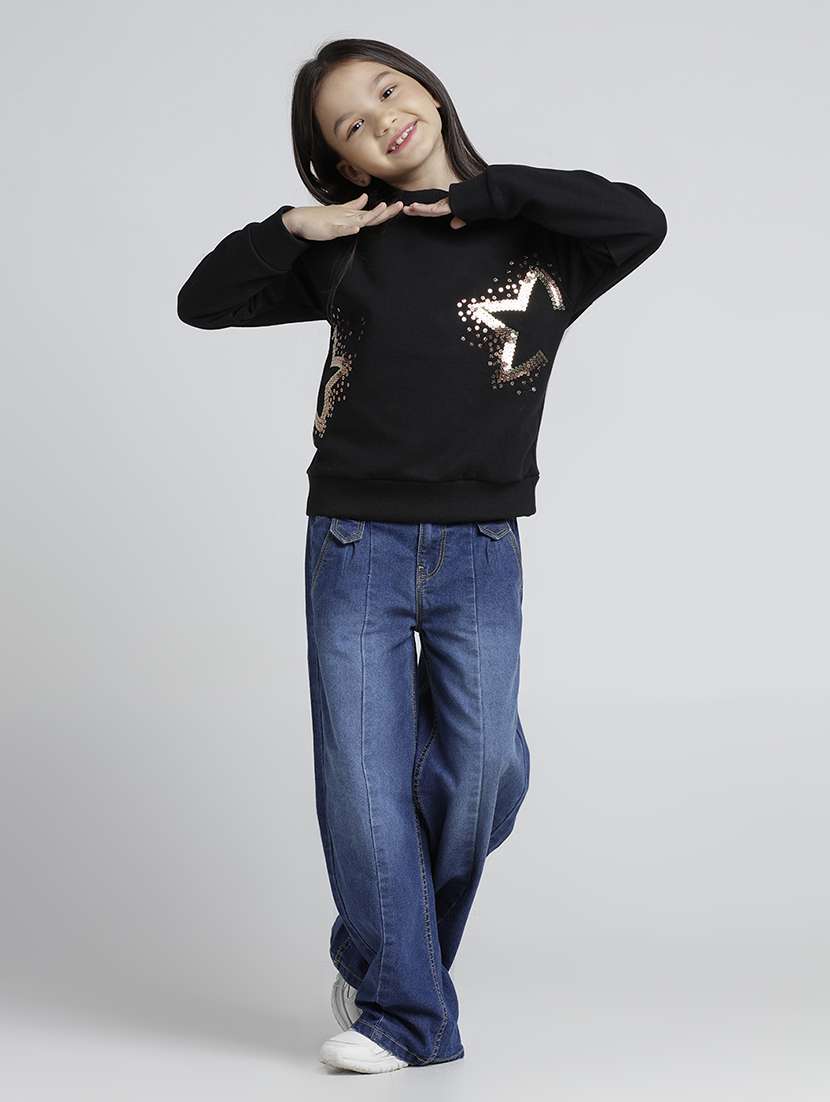 girls printed long sleeve sweatshirt - 22106363 -  Standard Image - 3