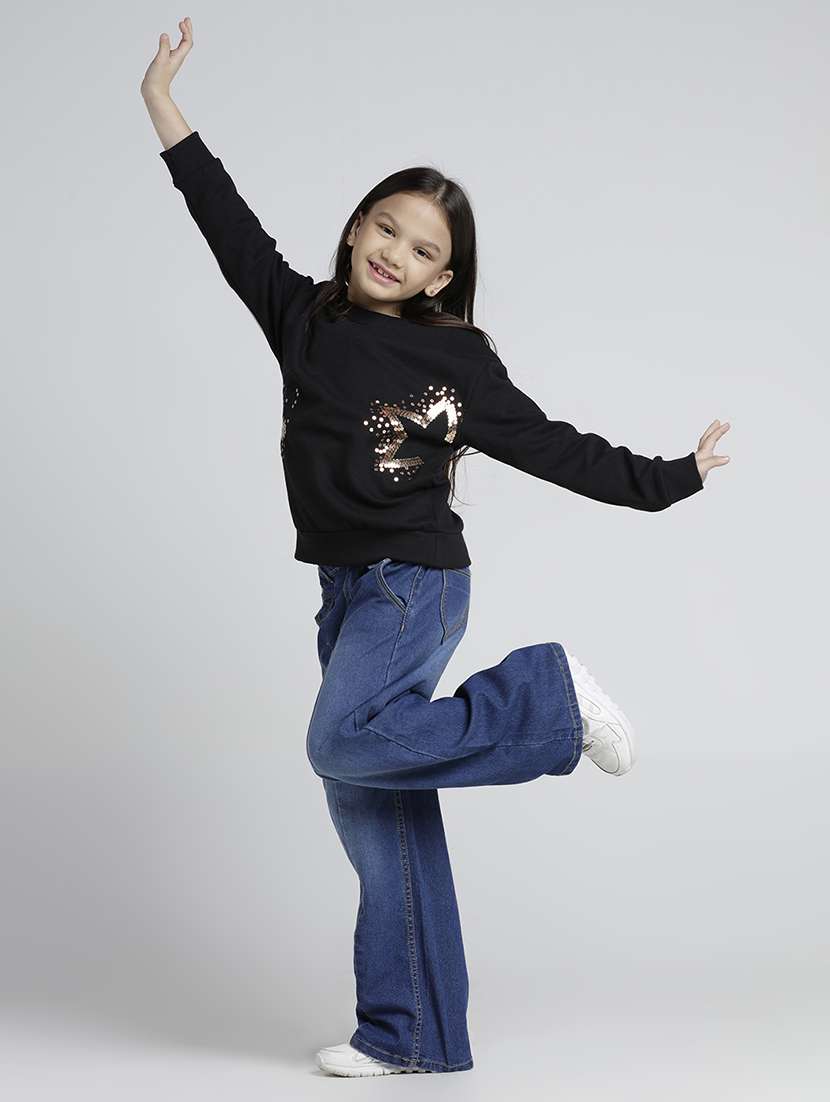 girls printed long sleeve sweatshirt - 22106363 -  Standard Image - 5