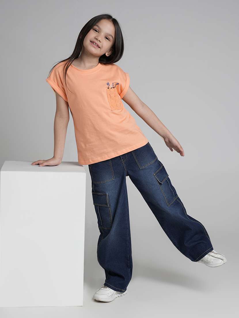 girls printed cap sleeve tee - 22106367 -  Standard Image - 3