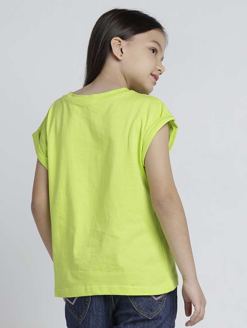 girls printed cap sleeve tee - 22106368 -  Standard Image - 3