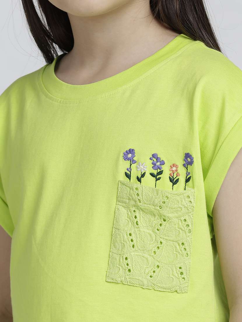 girls printed cap sleeve tee - 22106368 -  Standard Image - 5