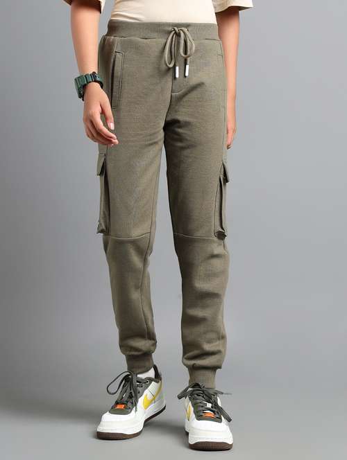 boys solid mid rise cargo jogger - 22106373 - Standard Image - 0