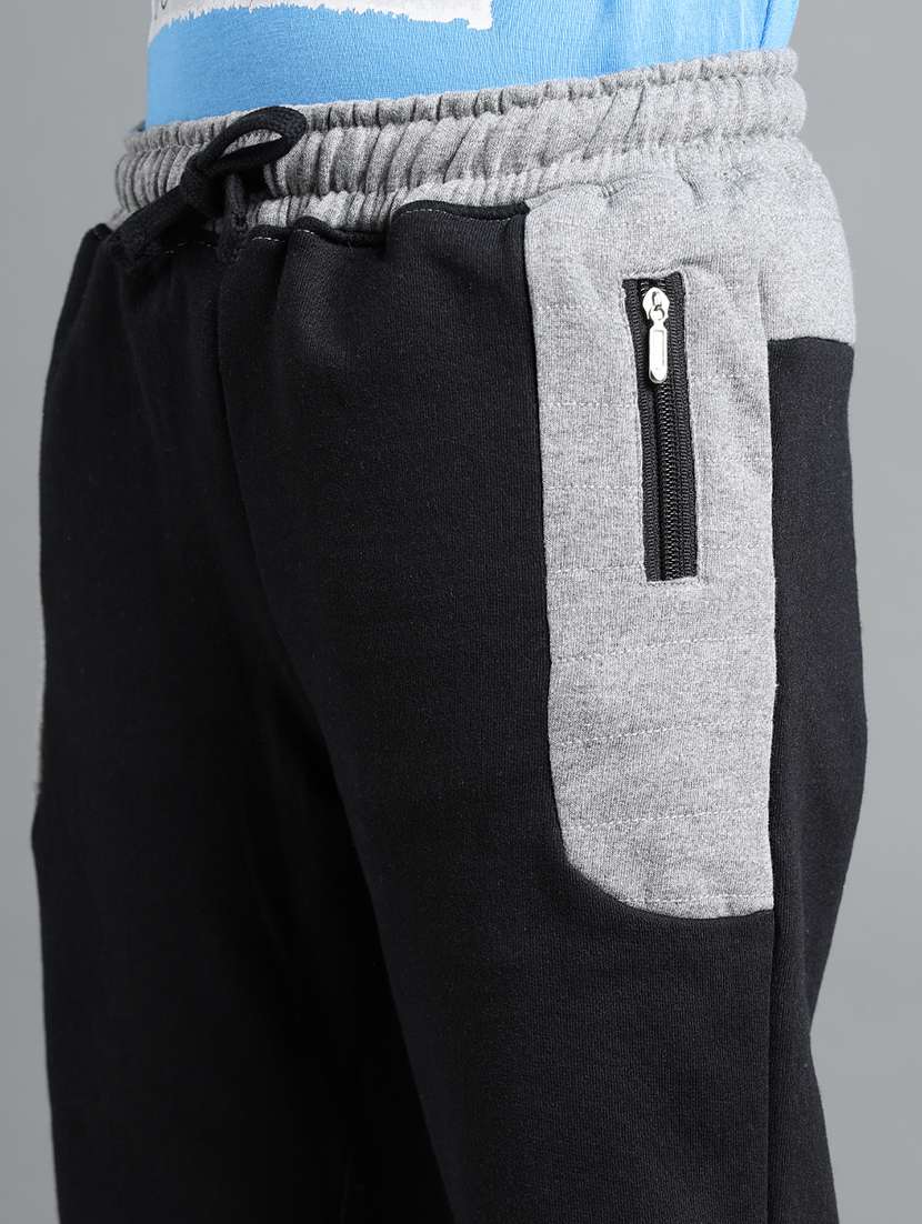 boys solid mid rise jogger - 22106375 -  Standard Image - 3