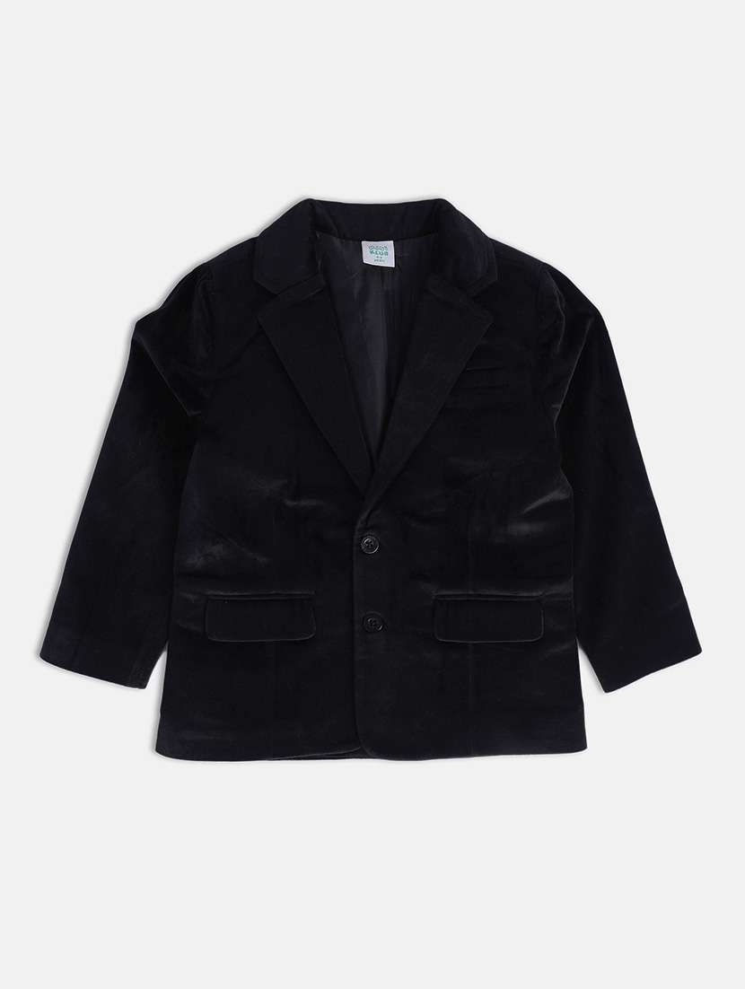 boys solid long sleeve 3 piece suit set - 22106572 -  Standard Image - 3