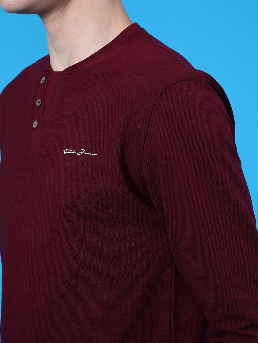 men solid long sleeve regular fit t-shirt - 22106578 - Standard Image - 3