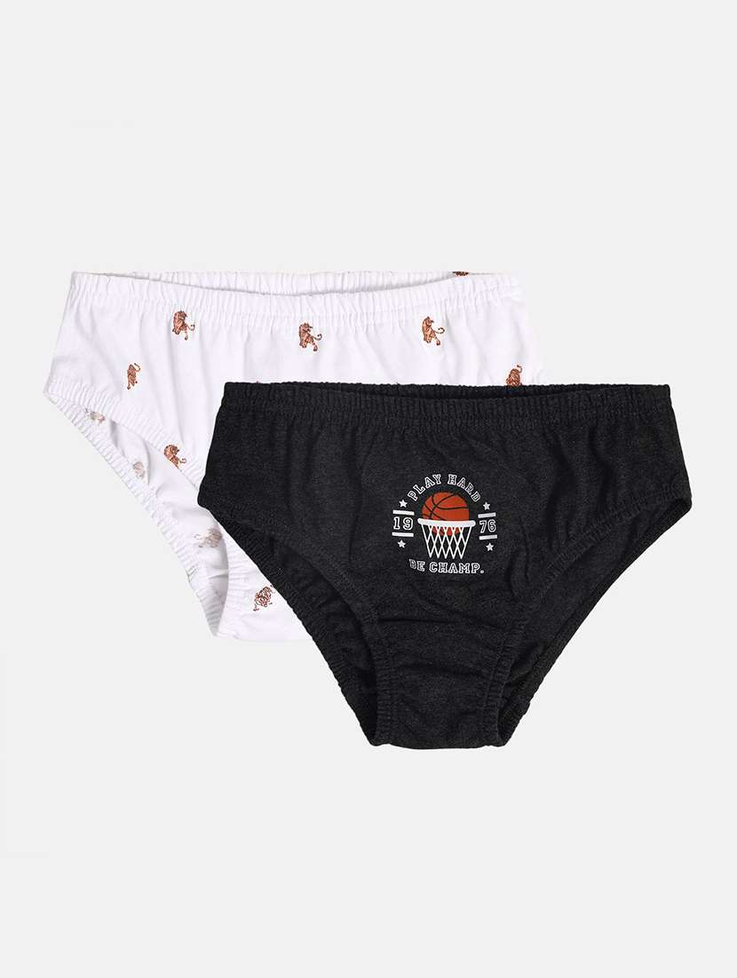 boys pack of 2 printed briefs