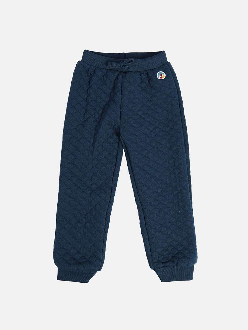 boys solid mid rise jogger