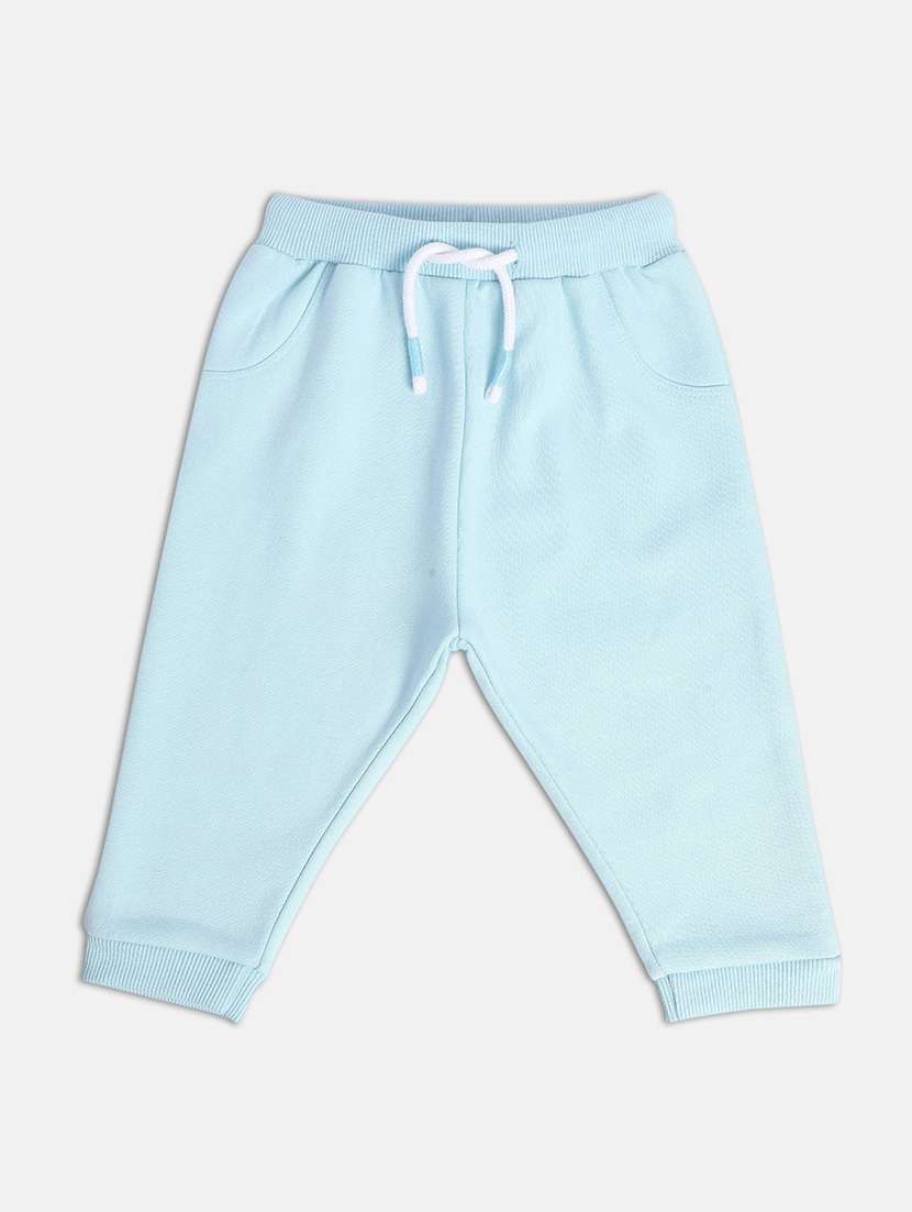 boys solid mid rise jogger