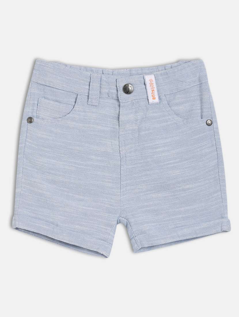 boys solid mid rise regular fit shorts