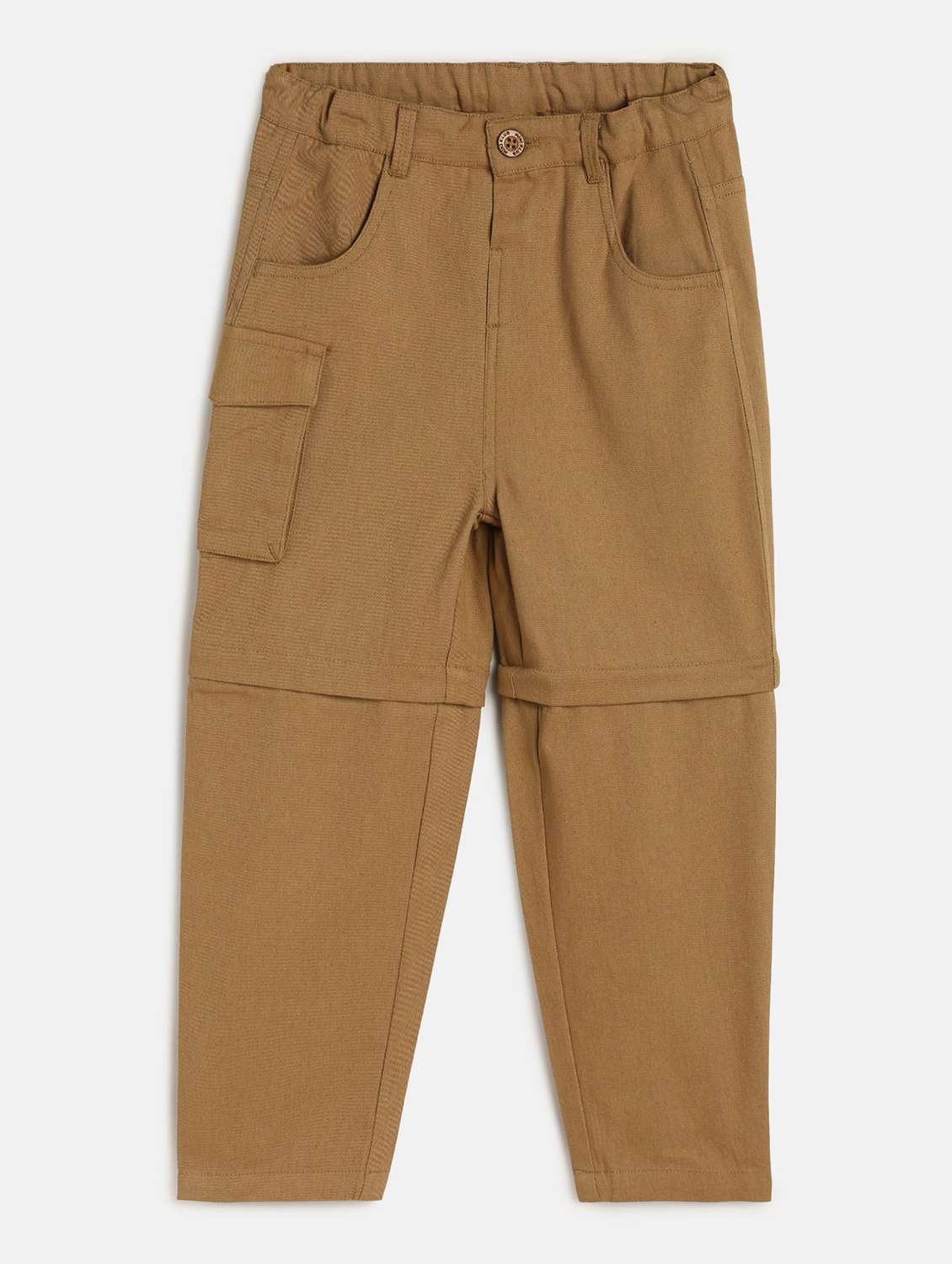 boys solid mid rise chinos