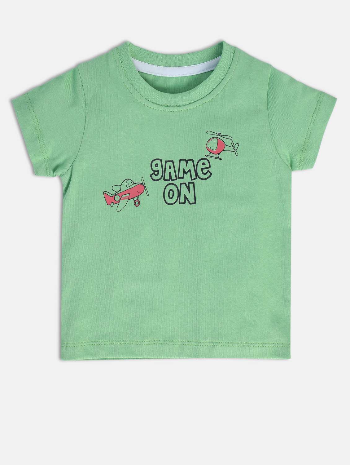 kids printed round neck t-shirt