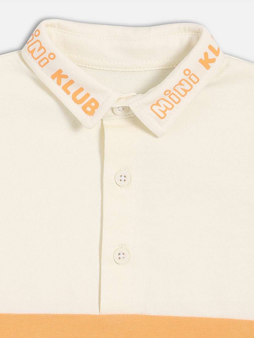 boys color bocked short sleeve polo t-shirt - 22107009 -  Standard Image - 3