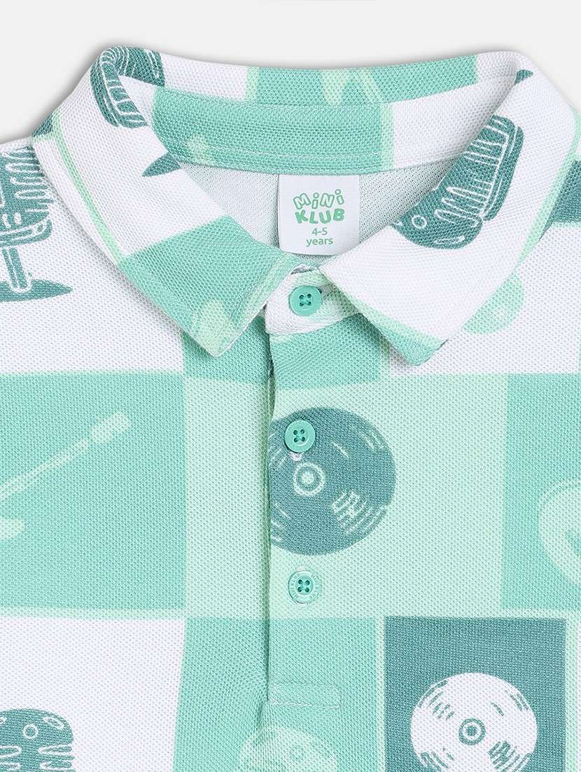 boys printed short sleeve polo t-shirt - 22107018 -  Standard Image - 3