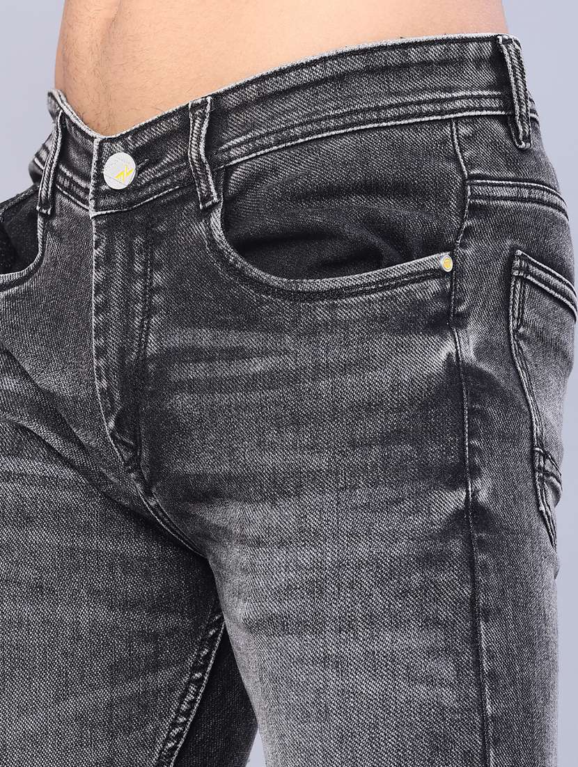 men washed mid rise full length jeans - 22107106 -  Standard Image - 5