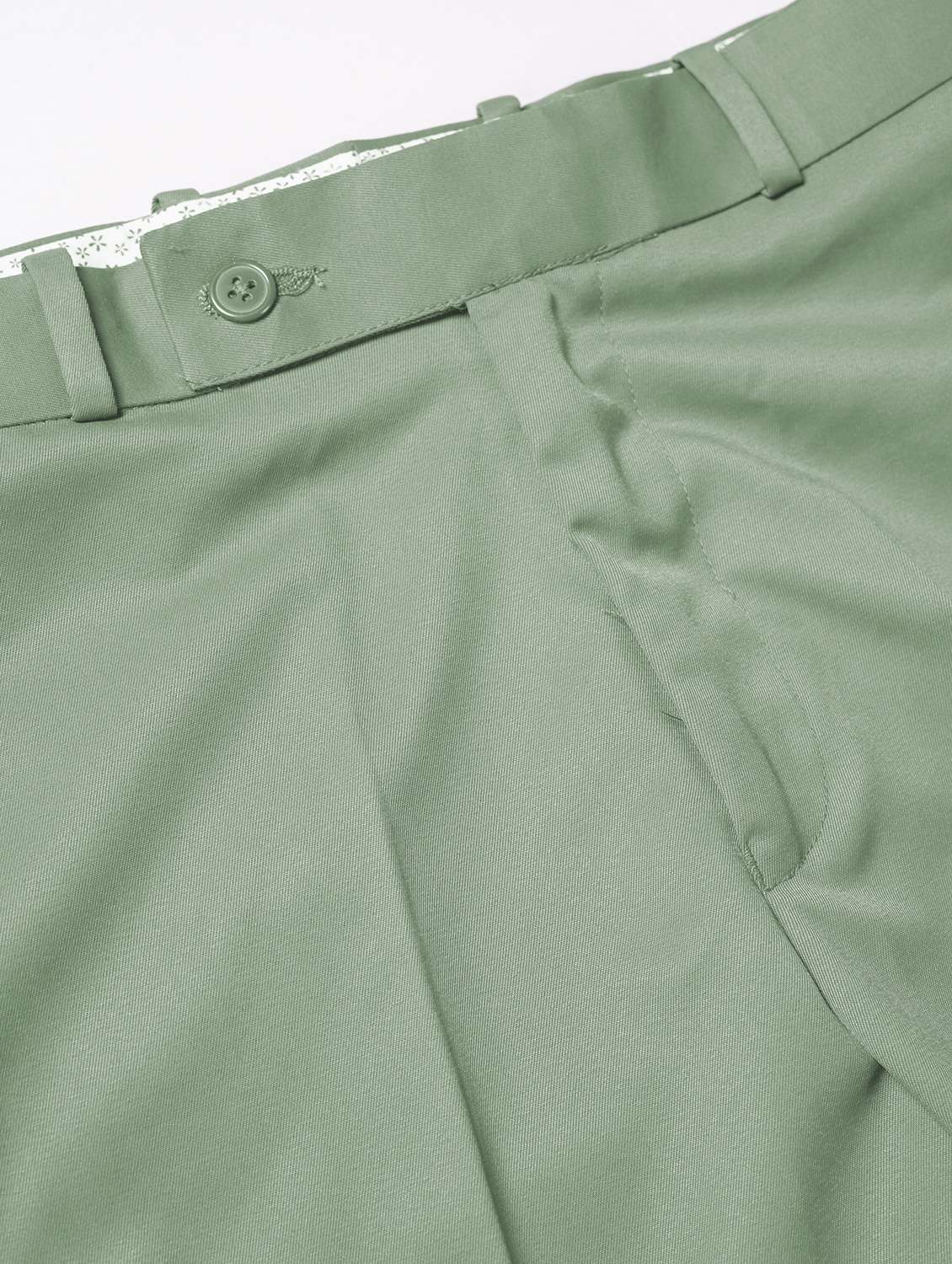 men solid mid rise flat front formal trouser - 22107373 -  Standard Image - 5