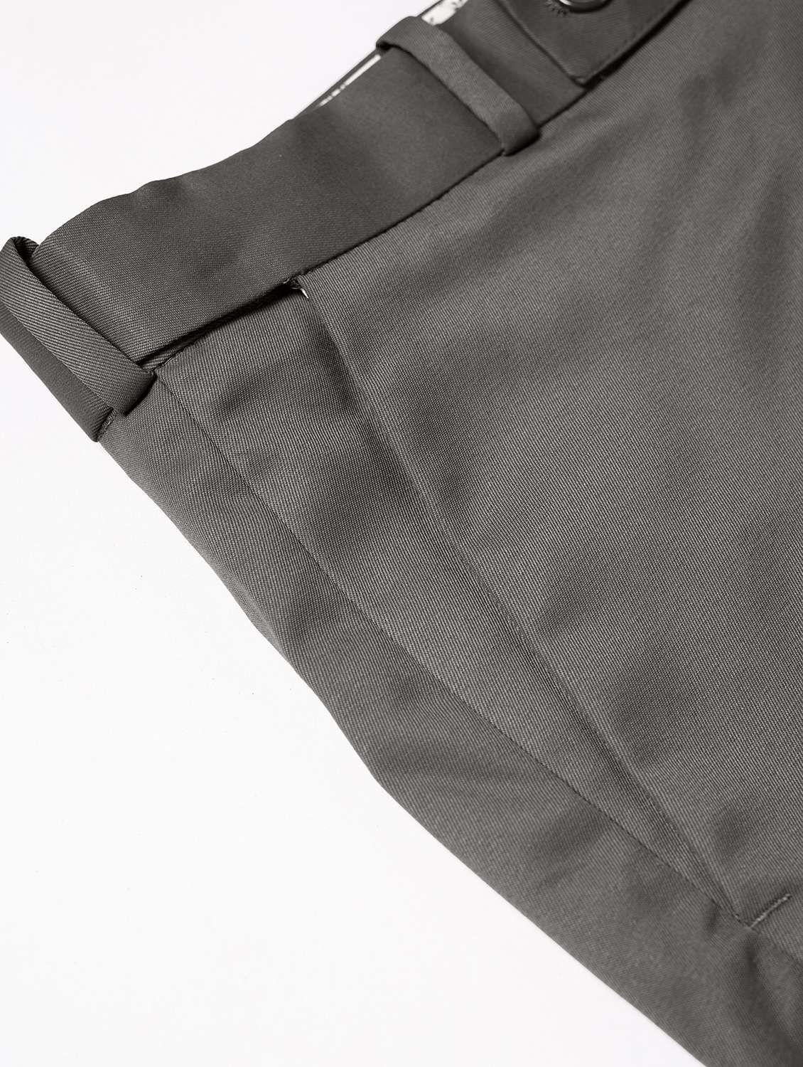 men solid mid rise flat front formal trouser - 22107378 -  Standard Image - 5