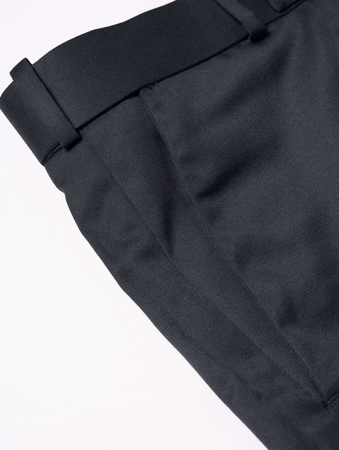 men solid mid rise flat front formal trouser - 22107380 -  Standard Image - 5