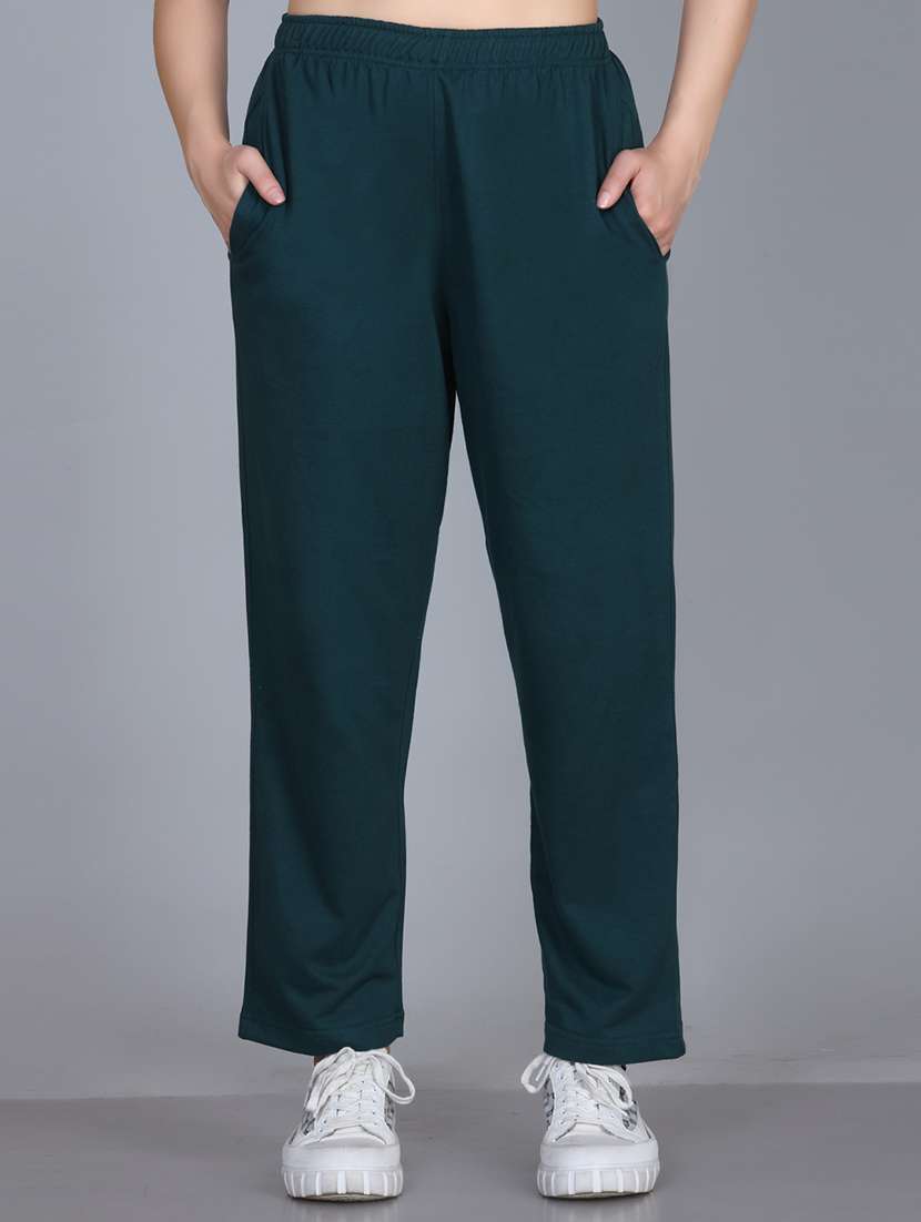 women solid mid rise regular fit track pant - 22107414 - Zoom Image - 0