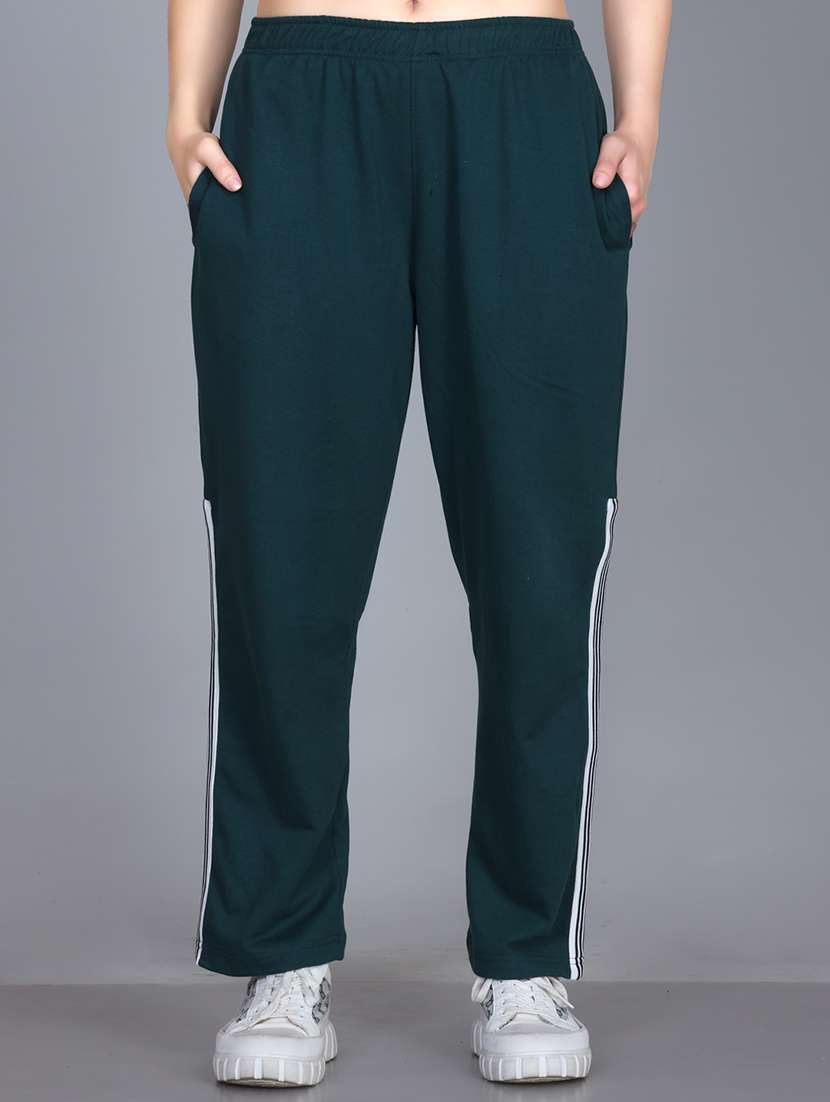 women solid mid rise regular fit track pant - 22107415 - Zoom Image - 0