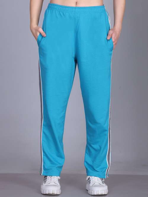 women solid mid rise regular fit track pant - 22107416 - Standard Image - 0
