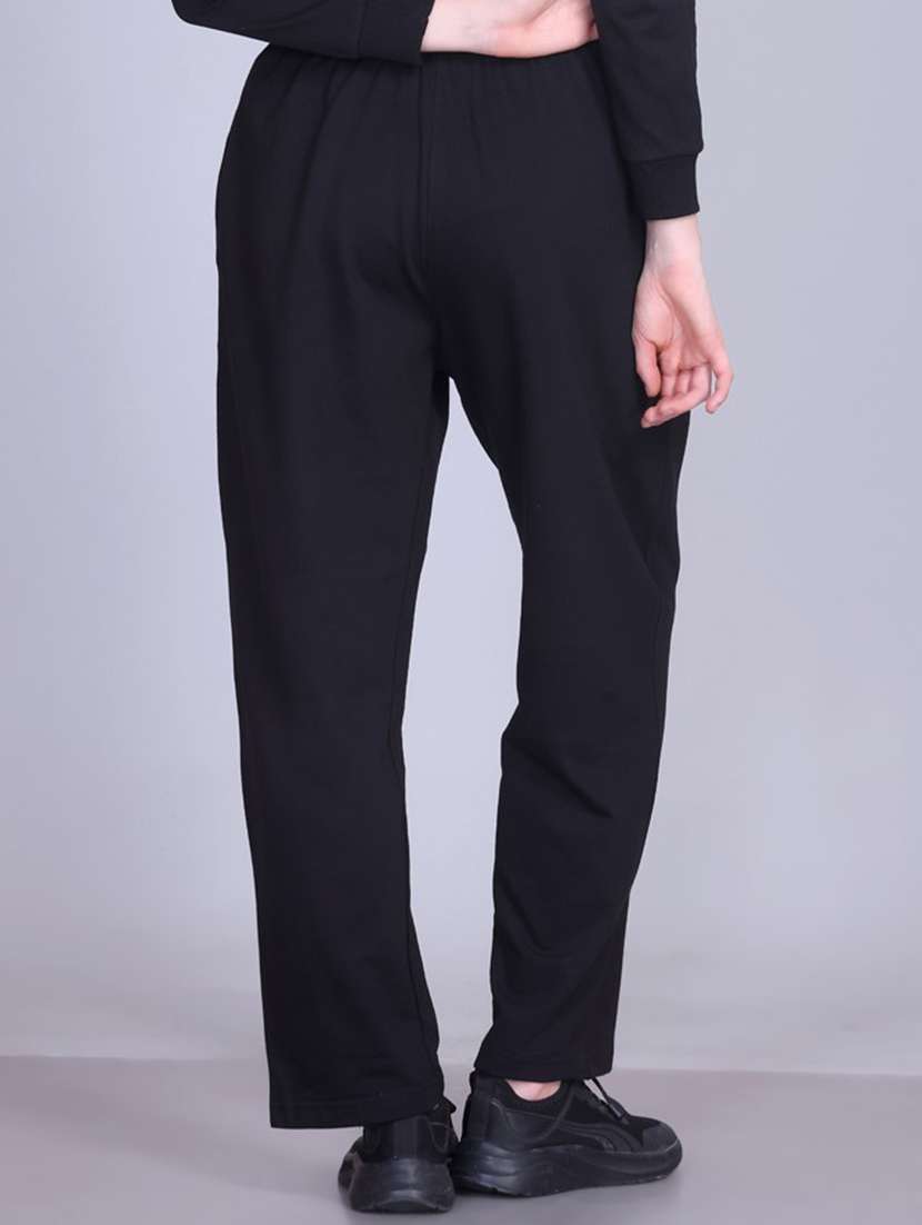 women solid mid rise regular fit track pant - 22107418 - Standard Image - 3