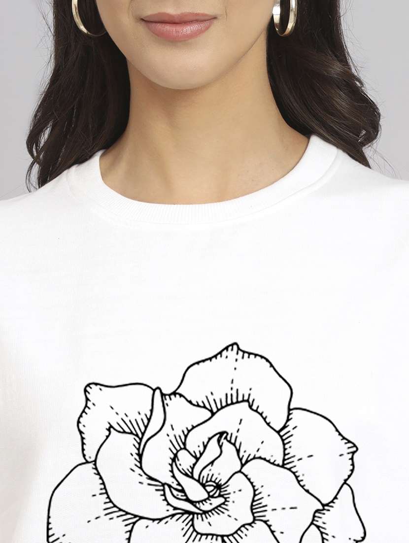 women printed long sleeve sweatshirt - 22107491 -  Standard Image - 3